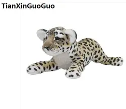 Большой 60 см Прекрасный лежа леопарда плюшевые игрушки Моделирование Leopard Мягкая кукла подушка подарок на день рождения s0608
