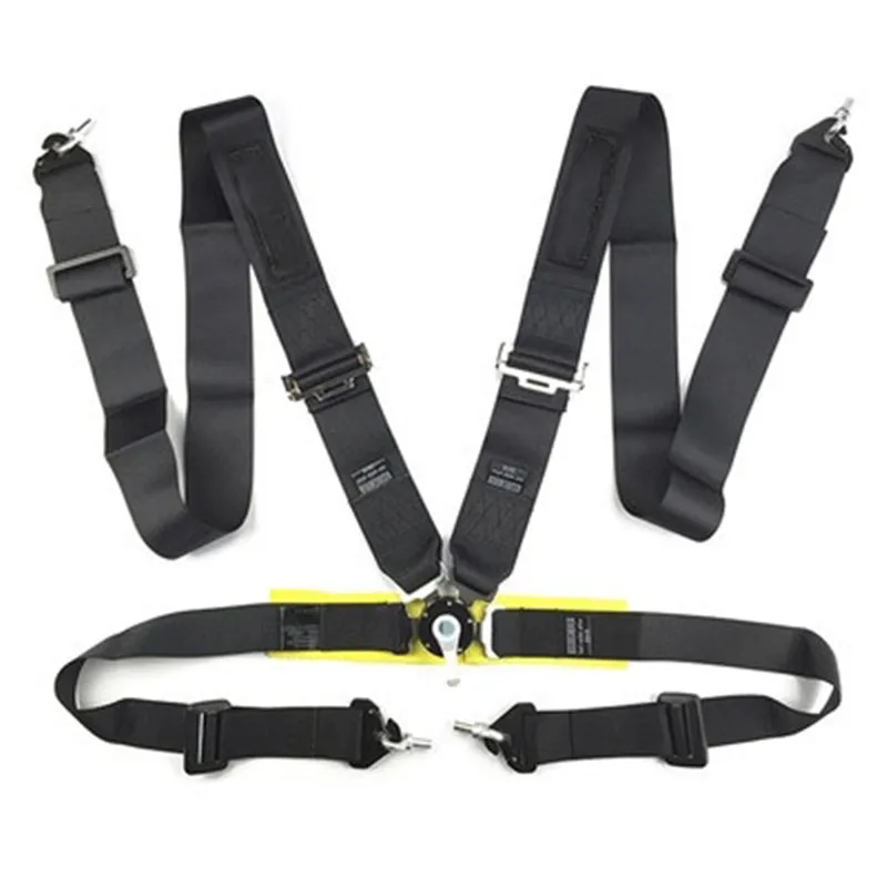 

TOMEFON 4 Point Snap-On 3" Racing Seat Belt Harness With Camlock Fabric Car Safety Strap