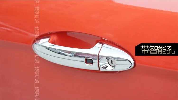 ABS хром и нержавеющая сталь Наружная ручка двери автомобиля накладка наклейка для Ford Ecosport Fiesta 2013 переустановка