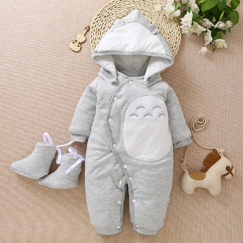 

Cute baby unisex baby in 2018 fall winter pajamas cotton kids clothes