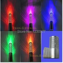 3 Вт настенный светильник светодиодный стирка бра КТВ Парикмахерская свет картину лампы красочный RGB фоне стены пятно света