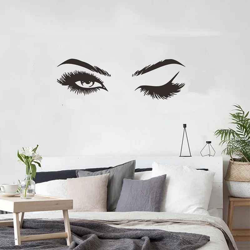 Pretty eyelash wall sticker #2