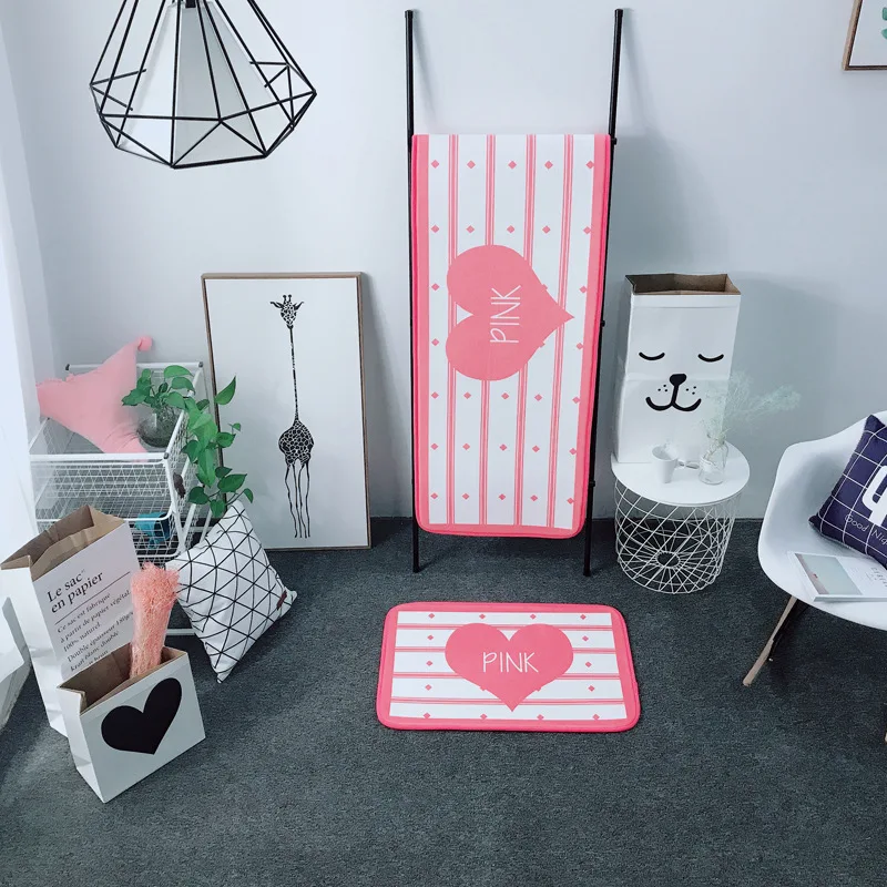 Ветер Розовый ковер Спальня жизни фланель ковры мягкие жизни Спальня тренажерный зал ковер на открытом воздухе Противоскользящие коврики