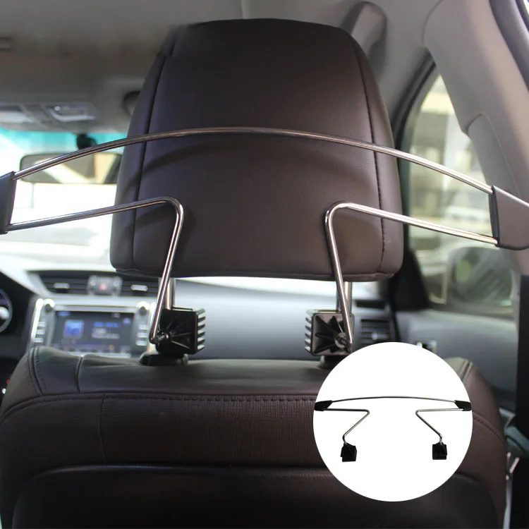 Stainless Steel Car Auto Seat Headrest Coat Hanger Clothes Jackets