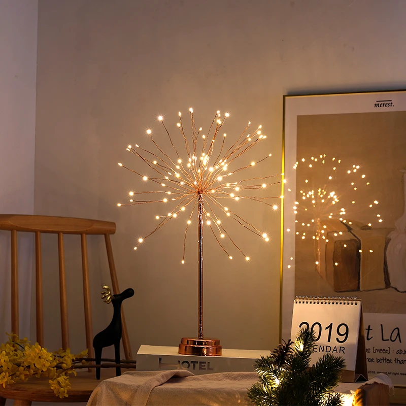Novelty Explosion Fireworks Night Light Children Bedroom Dandelion