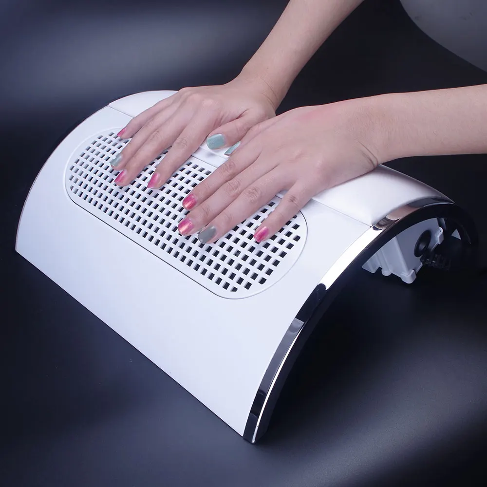 Günstige 20W 110 V 220 V Nagel Saug Staub Collector Große Größe Starke Nagel Staubsauger Maschine Niedrigen Laut mit 2 taschen Salon Werkzeug