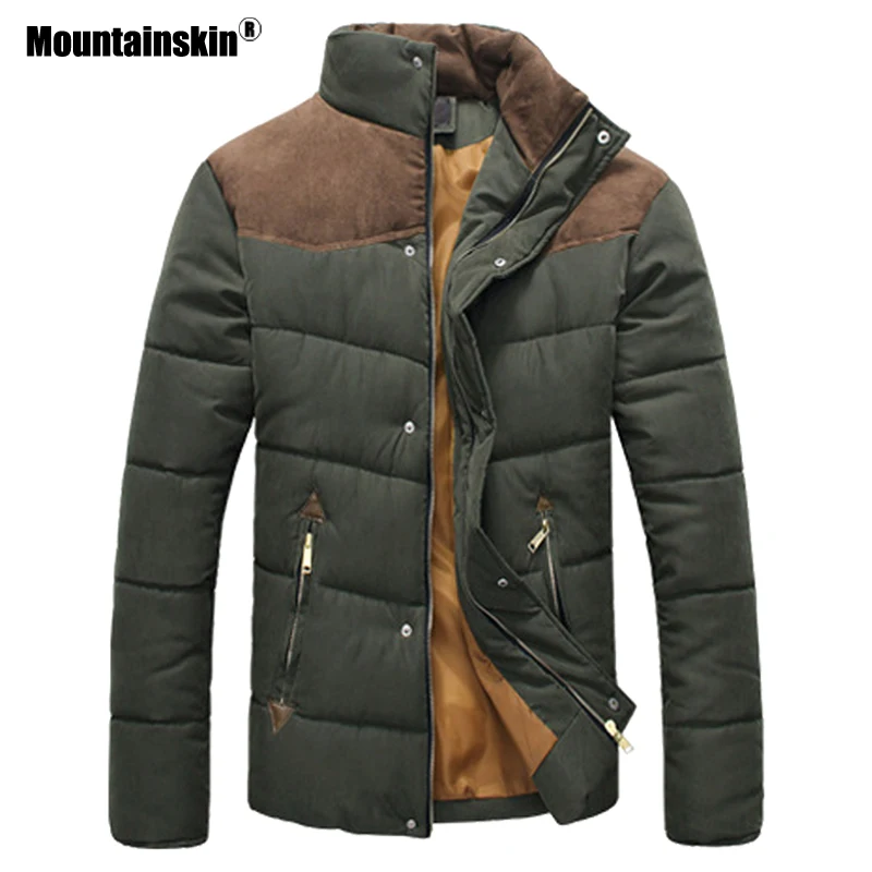 Мужская теплая куртка Mountainskin хлопковая парка с подкладкой верхняя одежда осень