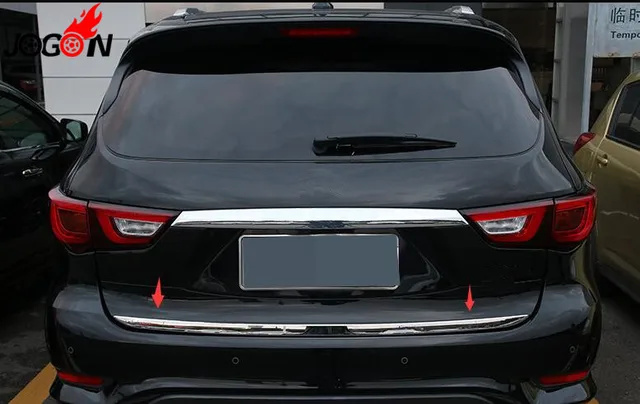 Accessories 304 Stainless Steel Rear Trunk Gate Lid Cover Trim Accessories 304 Stainless Steel Rear Trunk Gate Lid Cover Trim Molding For Infiniti Qx60 2016 2017 Car Styling