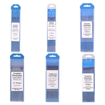 

10pcs 1.0/1.6/2.0/2.4/3.0/3.2mm WT20 Tungsten Electrode Welding Rods for Argon Arc Welding Machine