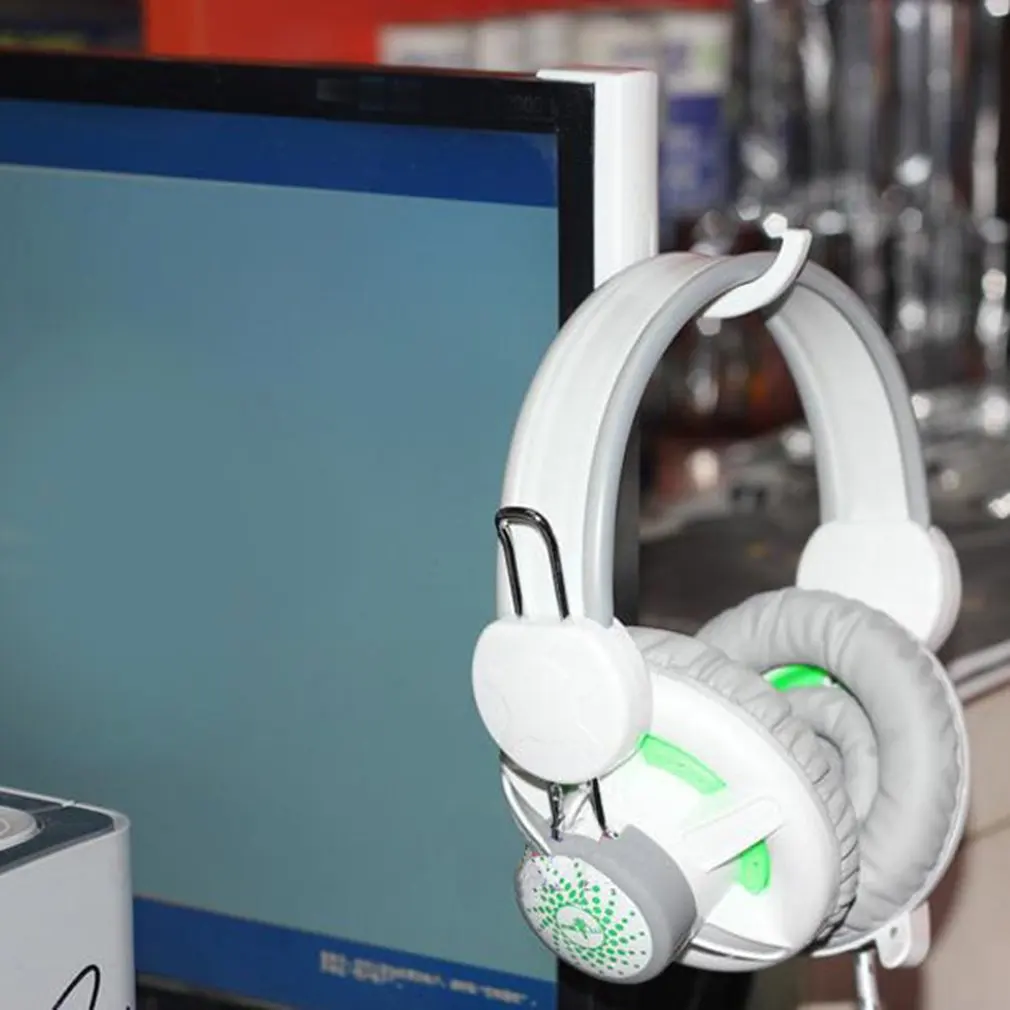 

Headphone Hook Up Headset Hanger Wall Hook Portable Size Headphones Stand Universal PC Monitor Earphone Stand Rack Holder Rack