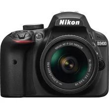 Nikon D3400 DSLR Camera with 18-55mm Lens -24.2MP -1080p Video -Bluetooth -No Low Pass Filter -395g only (2016 new release)