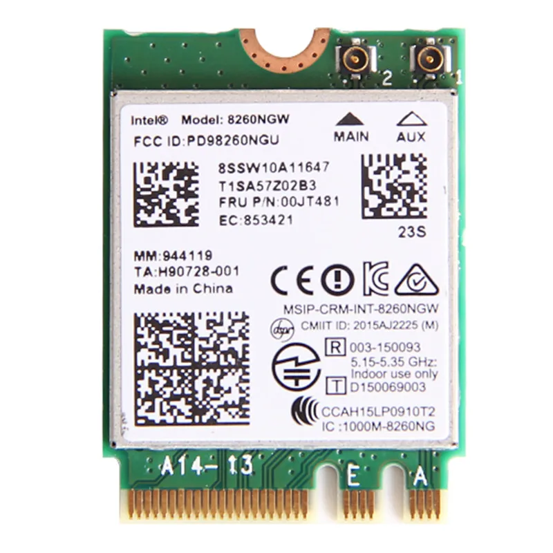 New For Lenovo Band For Intel Wireless-AC 8260 8260NGW NGFF M.2 802.11ac WIFI Bluetooth 4.2 Wlan Card IBM 00JT481 _ - AliExpress Mobile