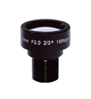 10 мегапикселей Φ 25 мм 2/3 'ɻoard lens F2.0 fixed Iris (настраиваемый) FA/M12-Mount подходит для