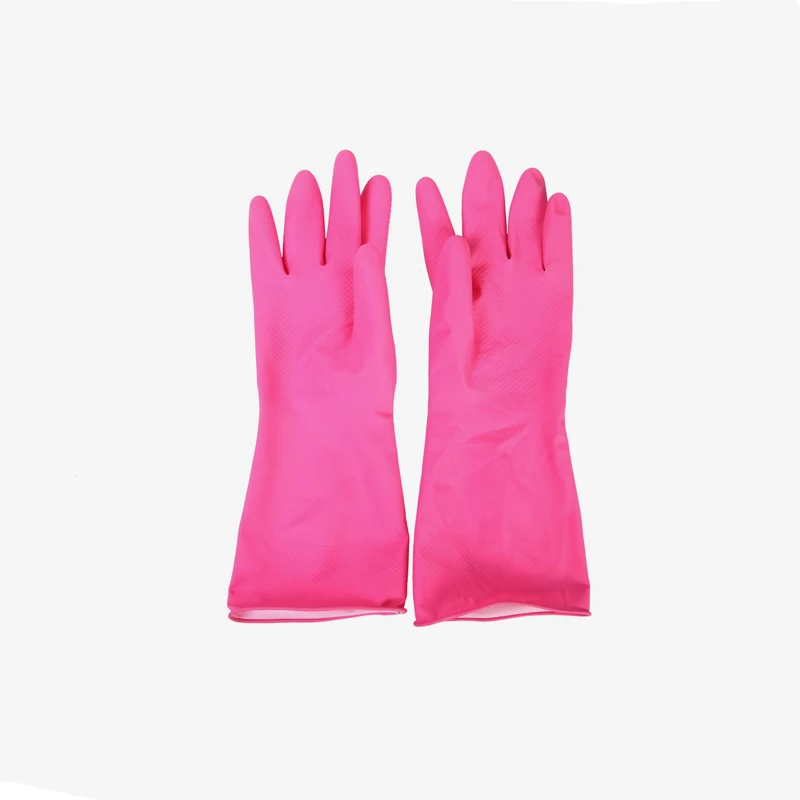 SNOW LOTUS Unisex Household Cleaning Rubber Gloves Two Color Waterproof