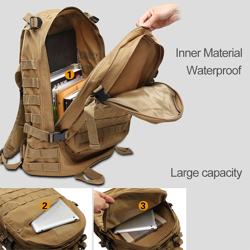 40л Открытый тактический рюкзак военный рюкзак тактическая сумка для охоты стрельбы кемпинга треккинга пешего туризма дорожная сумка