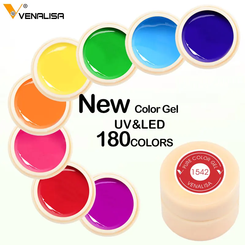 CANNI Gel Lacquer 5ml 141 Pure Colors Soak Off UV LED Gel Venalisa DIY French Gel Polish Design Nail Painting Color Gel Varnish