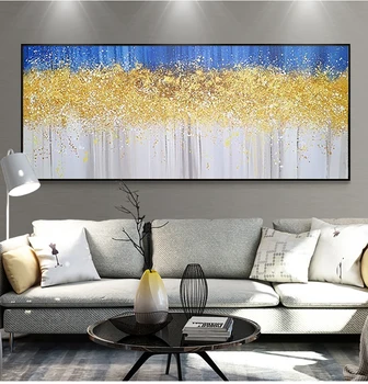 

Landscape Decorativos pinturas handmade oil painting gold tree lienzos cuadros wall pictures for bedroom living room horizontal