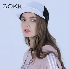 Бренд COKK, Снэпбэк сетчатая Кепка, Женская камуфляжная бейсболка, мужская и женская модная кепка, летняя кепка, Кепка в стиле хип-хоп, высокое качество