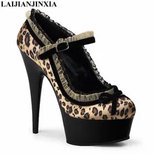 LAIJIANJINXIA/женские водонепроницаемые туфли на очень высоком каблуке 15 см; женские тонкие туфли; пикантная танцевальная обувь на каблуке для вечеринки