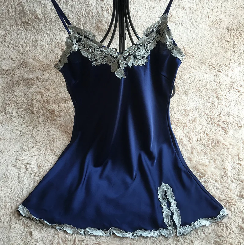 lingere 2018 pyjamas underwear lace women's full strap slips dress sexy lingerie ladies slip dress intimate Slips 7 colors