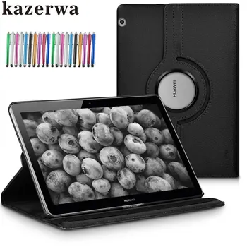 

Case Cover For Huawei MediaPad T3 10 AGS-L09 AGS-L03 W09 9.6"Cover 360 Rotating Funda Case for Honor Play Pad 2 9.6 CapaCase+Pen