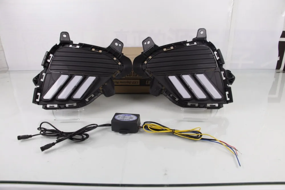 

Car Flashing Waterproof yellow Signal lamp car-Styling LED DRL Daytime Running Light Daylight For Hyundai Creta IX25 2017 2018