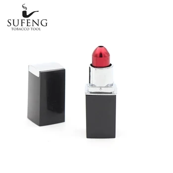 

New metal personality lipstick model small pipe, 72mm small popular tobacco pipe, easy to carry, free delivery