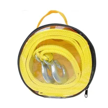 Буксировочная веревка 4 метра 5 тонн Емкость с металлическими крючками для потянутых автомобилей M8617