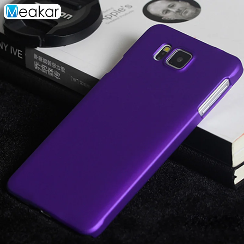 Пластик Coque 4.7For samsung Galaxy Alpha чехол для samsung Galaxy Alpha Sm G850F G850 Sm-G850F телефона чехол-лента на заднюю панель - Цвет: purple