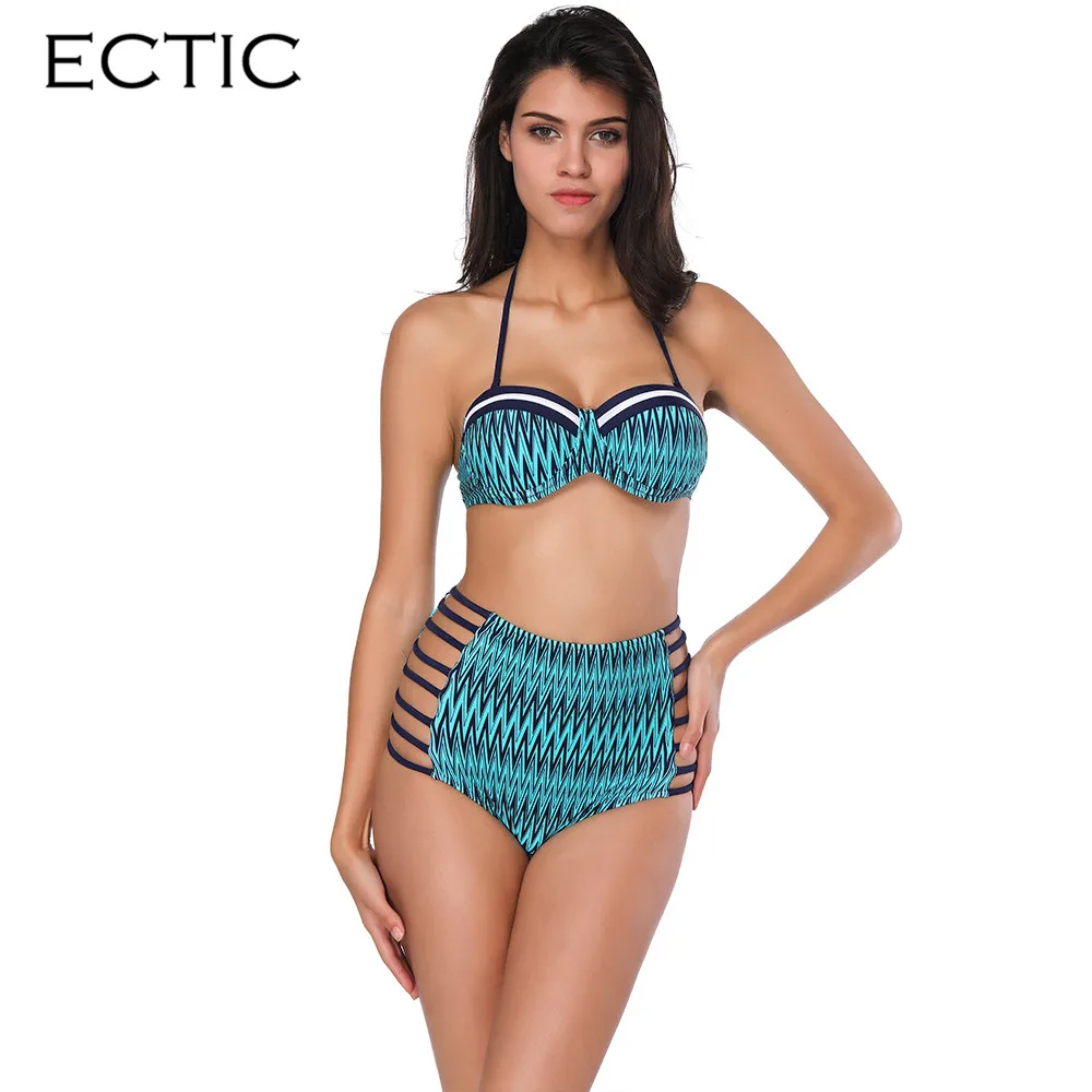 Сексуальное бикини полосы бинты Купальник пляжная одежда красивая Для женщин Плавание костюмы на косточках + мягкий