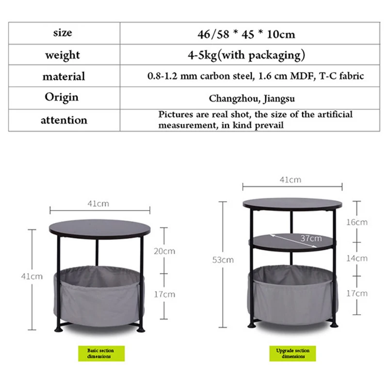 Double layer Tea table MDF Coffee table Height adjustable With wheels round table End Tables fashion Living Room Furniture Double layer Tea table MDF Coffee table Height adjustable With wheels round table End Tables fashion Living Room Furniture
