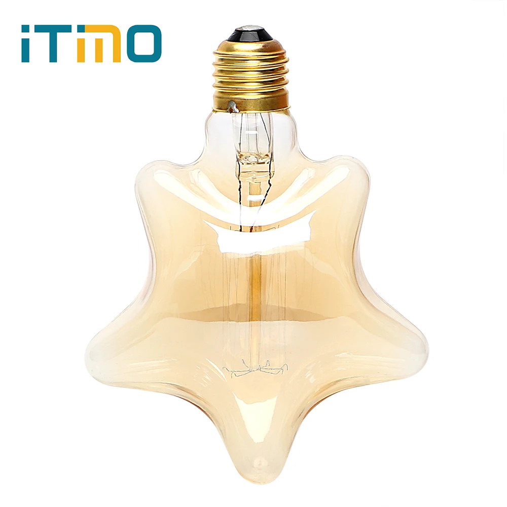 

ITimo Edison Flame Bulb Home Decoration Creative Vintage Lampada 220V E27 Indoor Lighting Retro lamp Star Incandescent Bulbs