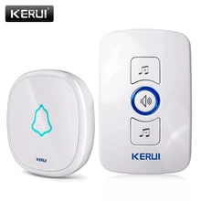 KERUI EU/US/UK Plug 32 Songs Optional Waterproof Touch Button Smart Home Welcome Doorbell Alarm Intelligent Wireless Doorbell