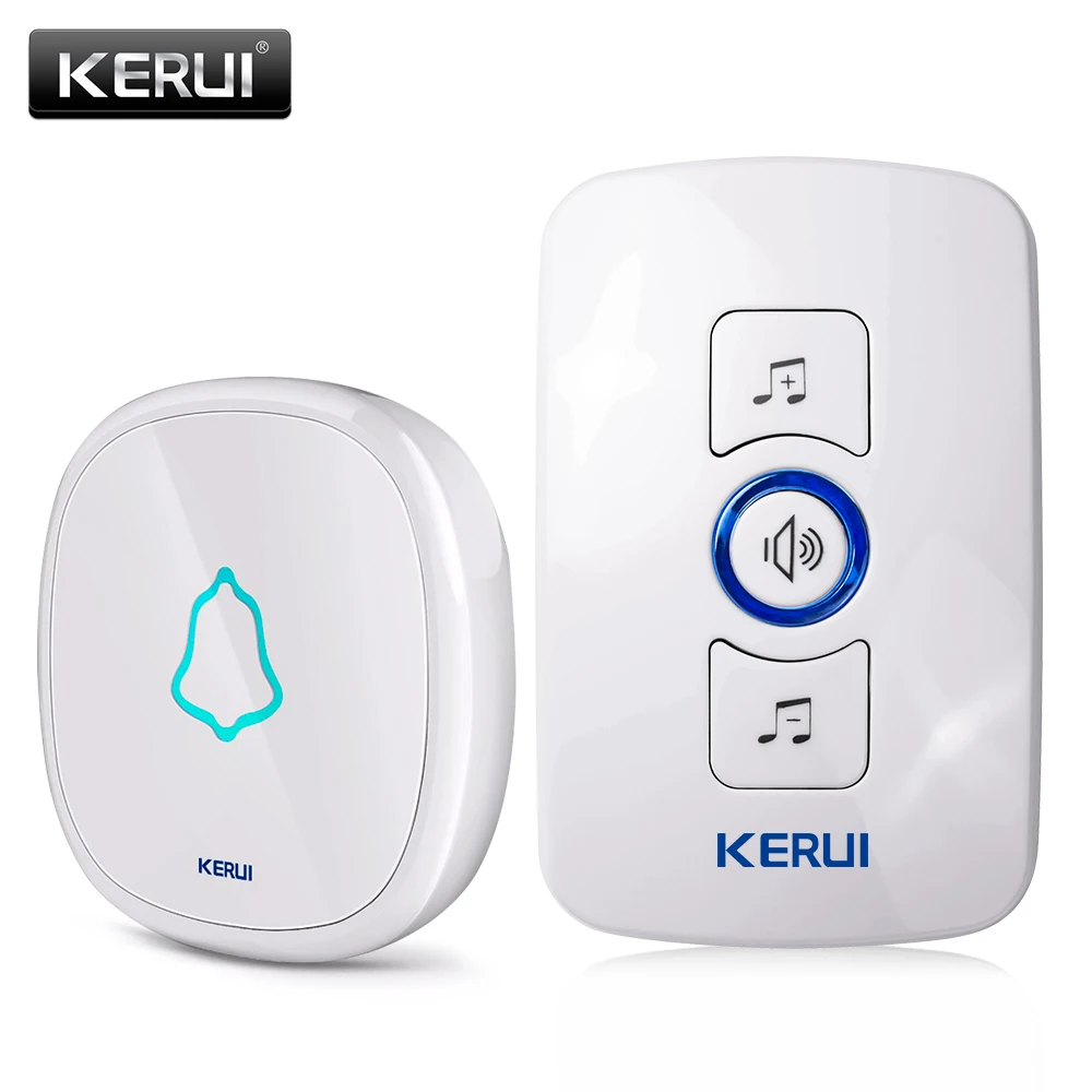 imágenes para KERUI UE/EE.UU./UK plug 32 Canciones Opcional Impermeable Botón Táctil Smart Home Bienvenido timbre de La Puerta de Alarma Inteligente Timbre inalámbrico imágenes para KERUI UE/EE.UU./UK plug 32 Canciones Opcional Impermeable Botón Táctil Smart Home Bienvenido timbre de La Puerta de Alarma Inteligente Timbre inalámbrico