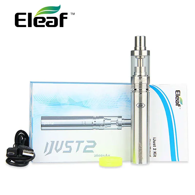 

New Eleaf iJust 2 Vaping Kit 2600mAh Battery and 5.5ml Capacity Atomizer Tank Full Kit e electronic cigarette pen kit vs ijust s