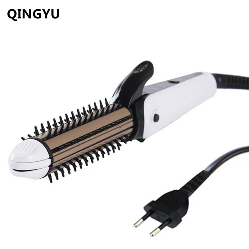 

Three-in-one Hair Straightener Iron Tourmaline Ceramic Straightening Corrugation Board Curling Styling Tools Fries Hair Curlers