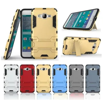 

10pcs/lot free shipping Stand PC +TPU 2 in 1 Hybrid Armor Case For Samsung J2 prime/J5 prime/J7 prime/A8 2016/A310/A510/A710