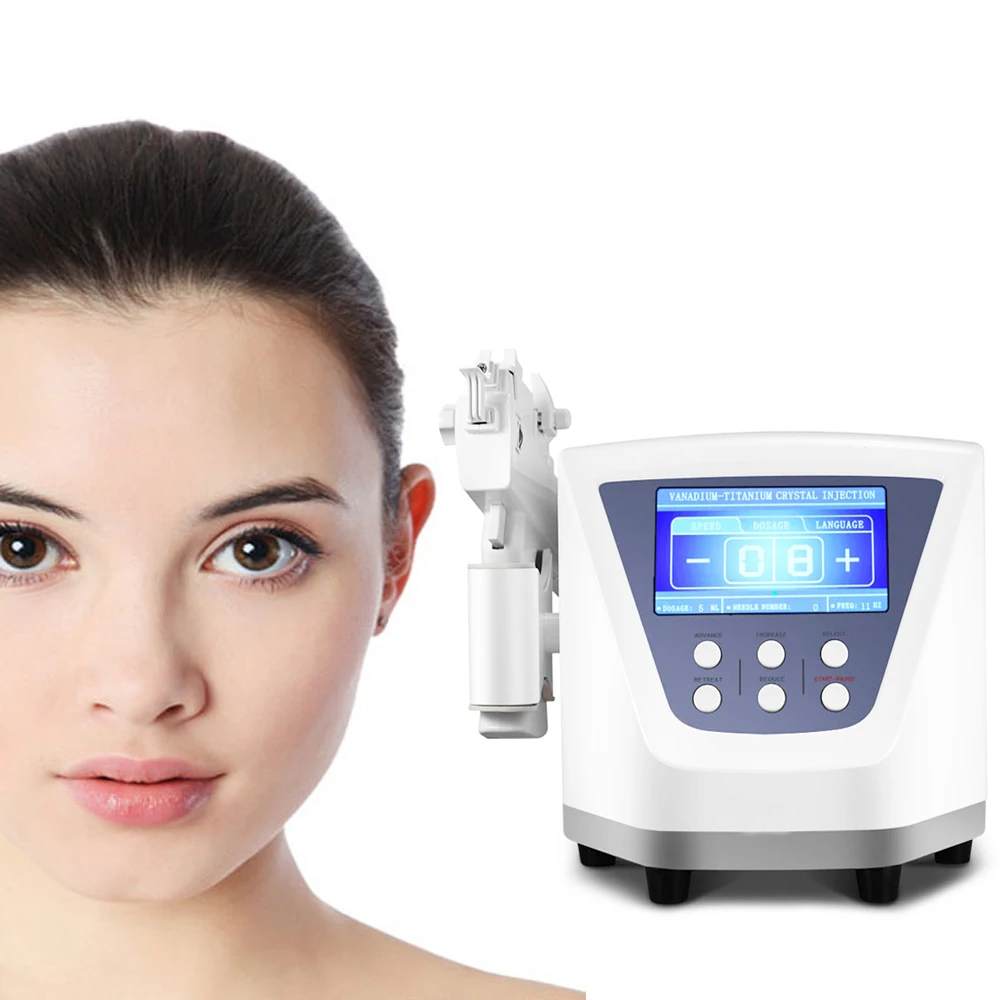 

free shipping Vanadium Titanium Meso skin rejuvenation meso mesotherapy gun korea/portable needle free mesotherapy machine