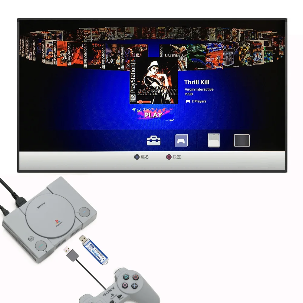 2-players True Blue Mini Meth Pack для playstation Classic Games аксессуары Новое поступление 32G 64G 58 101 игры