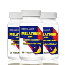 

big deal Free shipping 3 Bottles melatonin 5mg 60pcs Total 180PCS Supports restful sleep