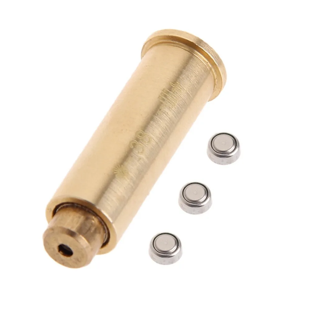 CAL.38 Red Dot Laser Sight Cartridge Boresighter Bore Sighter For
