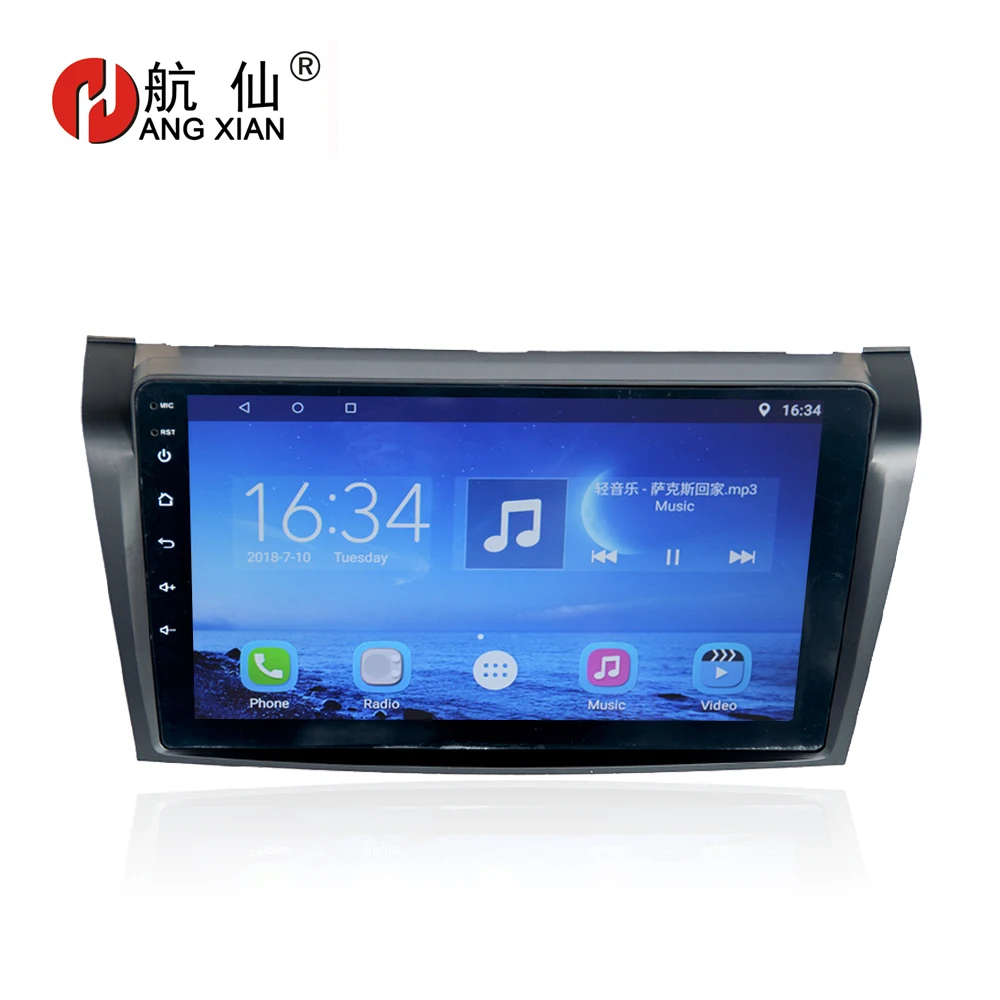 Ханг Сян " Автомагнитола для мазда3 2006-2012 четырехъядерный Android 7.0.1 автомобильный dvd-плеер gps navi с 1 г ram, 16 г rom, рулевое колесо