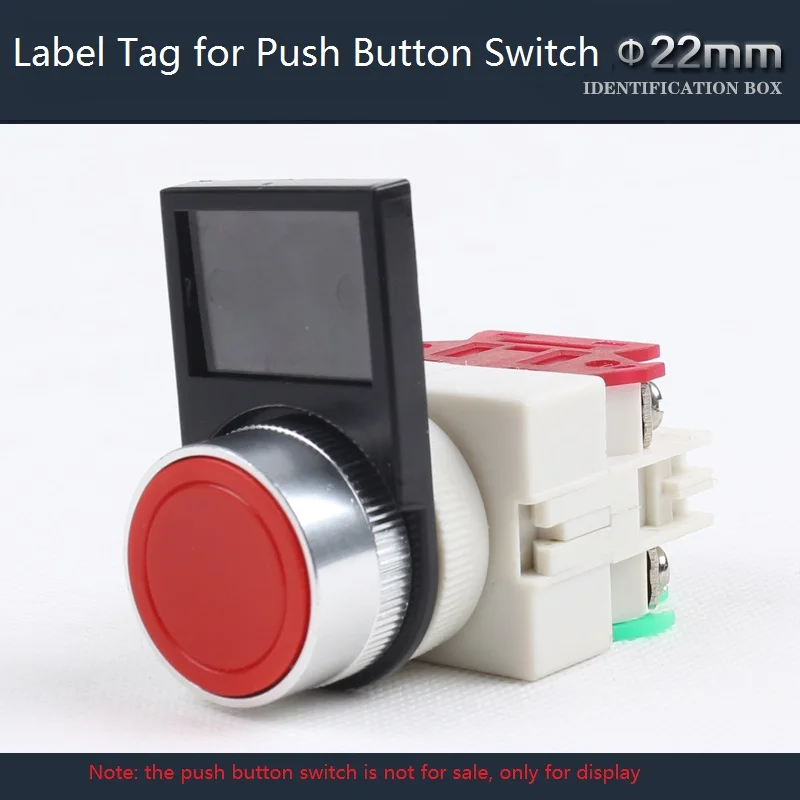 1 Name Label For 22mm Flush Button Switch Plastic Label Tag For Push