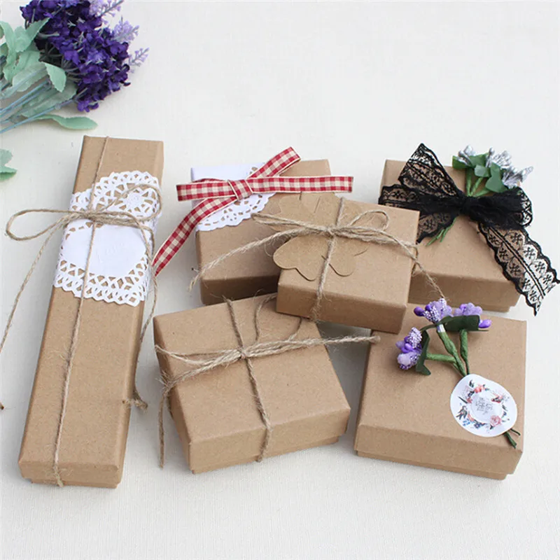 Кольца Серьги красивые подарочные коробки 6 размеров упаковка коробки ювелирных изделий и подарочная коробка