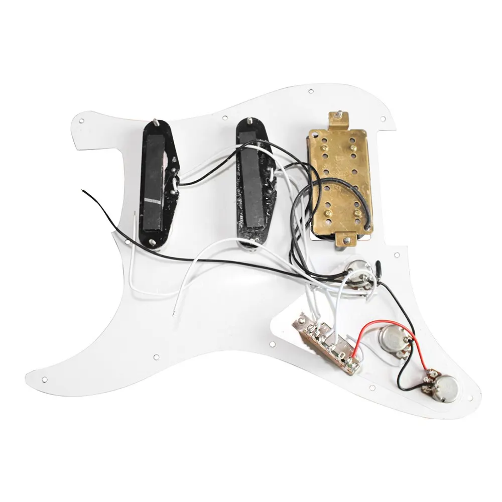 3 слойный SSH загруженный Prewired Humbucker Pickguard набор пикапов для электрогитары Черный