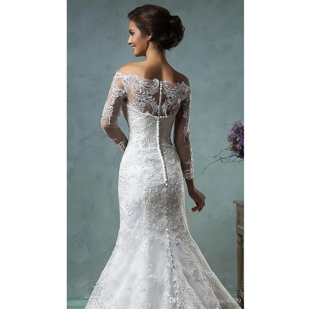 2019 Dubai Vintage Lace Wedding Dress With Detachable 1 5 M Train