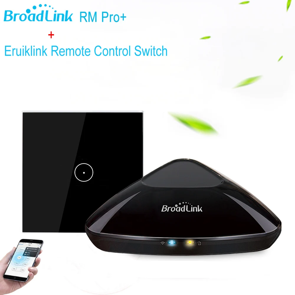 

Eruiklink EU Standard Wireless Control Light Switches, Work with Broadlink rm pro, WIFI Control Switch for Smart Home
