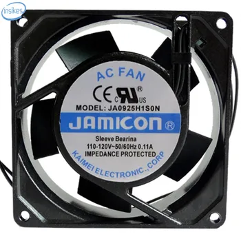 

JA0925H1S0N Metal High Temperature Cooling Fan AC 110-120V 0.11A 9025 9cm 90*90*25mm 50/60HZ 2 Wires