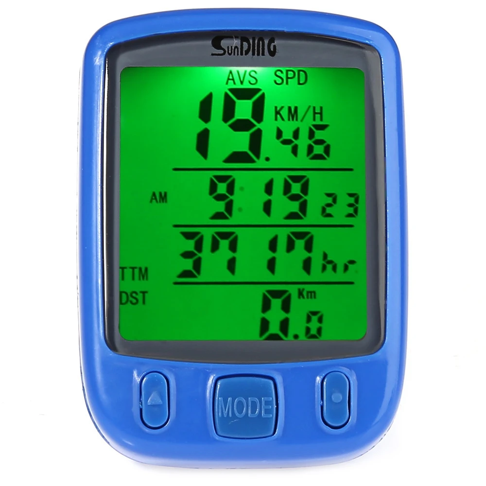 

Cycling Odometer Speedometer Waterproof Bicycle Computer with Green Backlight