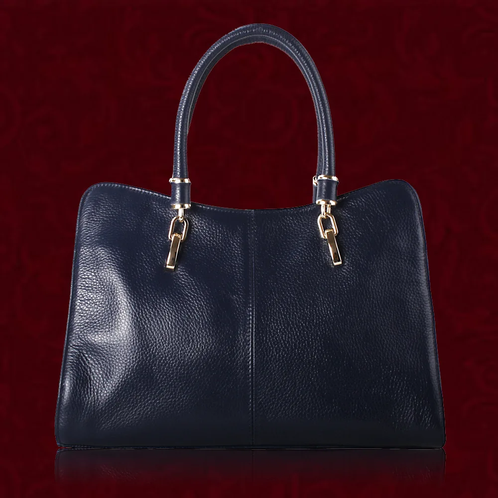 

Genuine Leather Head Cowhide Single Shoulder Package Portable Woman Package